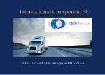 Mezinárodní doprava